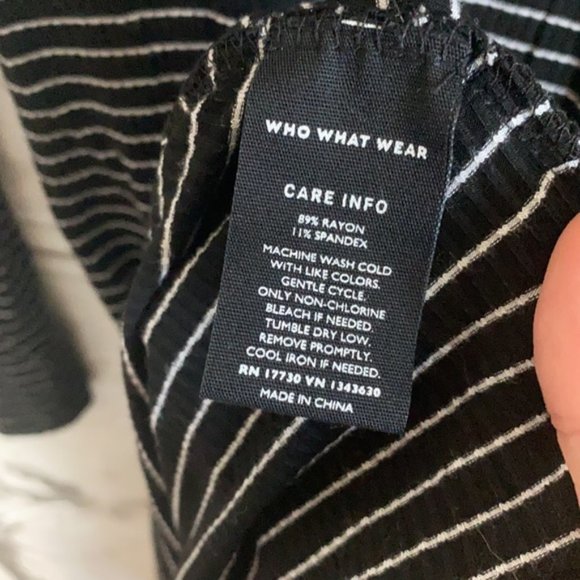 Who what wear striped stretchy long sleeved midi dress - Picture 5 of 5